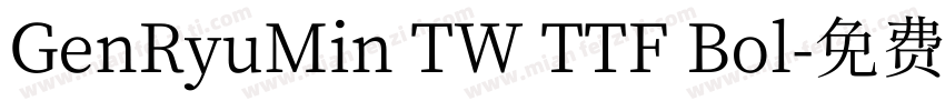 GenRyuMin TW TTF Bol字体转换